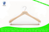Guangxi Hot Sell Classic Supermarket and Fashion Brand Coat and Pant Wooden Hanger (YLWD283H-NTL1)