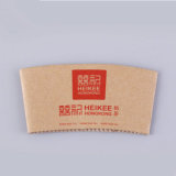 Kraft Paper with Corrugated Paper Single Wall Coffee Paper Cup Sleeves