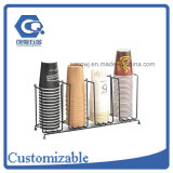 Customized Counter Stand Metal Wire Coffee Paper Cup Holder