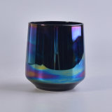 Mouth Blown Votive Glass Candle Holder with Ion Color Plating
