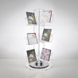24 Face Countertop Card Spinner, Acrylic Desktop Card Holders