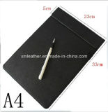 Desktop A4 PU Leather Writing Pad Board Holder for Contract