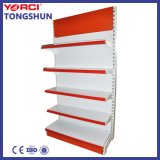 Supermarket Multi Layers Metal Double Sided Gondola Display Shelf with Different Colors