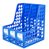 C2115 3 Columns Office Desk Plastic Magazine File Box Organizer