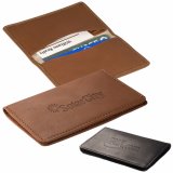Promotional Leather Double Sided Business Card Case