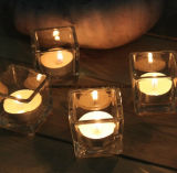 China Natural Color Glass Candle Holder for Aromatherapy