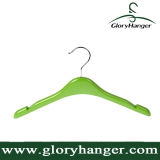 Colorful Solid Wooden Clothes Garment Hanger with Special Notched