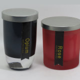 Wholesale Decorative Scented Soy Glass Candle with Metal Lid