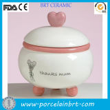 Charming Heart Candle Jar Ceramic Candle Holders