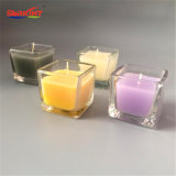 Mini Colored Square Small Glass Jar Candles for Promotion