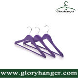 Purple Wooden Hanger with Round B/Matel Hook