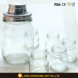 Glass Mason Jar with Lid Water Container Mason Jar