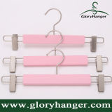 Custom Rubberized Pants Hanger in Pink Colour