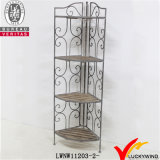 Metal & Wood Foldable Corner Rack