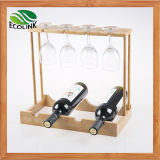 Bamboo Wine Cup Rack / Wine Bottle Holder