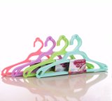 Colorful Flat Clothes Plastic Coat Hanger For Display