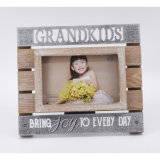 New Wooden Photo Frame with Metal Letters