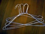 Clothes Hangers 10 CT Wire Powder Coated White Adult & Teen Standard Hangers