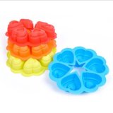 6 Cavities Non-Stick Silicone Baking Mold for Cup Cakes Mini Cakes