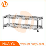 Two Tier Square Wire Shelving/Wire Stand/Wire Rack
