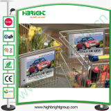 Shopping Cart Sign Holder Display for Advertisement