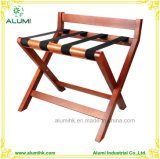 Hotel Wooden Foldable Luggage Rack with Back Bar