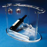 Custom Acryic Wine Display with Cup Holder Btr-D2018