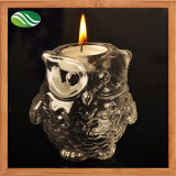 Creative European Owl Glass Candlestick