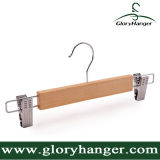 Short Paragraph Solid Wood Trousers Rack, Pant Hanger with Clip