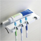 Toothbrush Holders and Toothpaste Shelf, Wall Mount Adhesive Tooth Brush Holder Dispenser