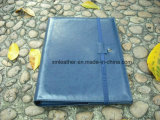 Hot Selling A4 Compendium PU Leather Conference File Folder with Card Pocket