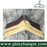 Cheap Oak Wooden Hanger with Matel Hook