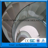 Top Quality Curved Toughened Stair Railing Glass