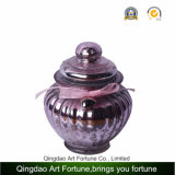 Mercury Glass Jar Container with Lid for Home Decoration Supplier