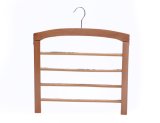 Brown Paint Multifunctional Wooden Hanger for Anti-Strip