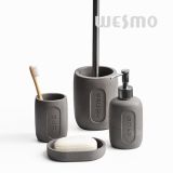 Carved Cement Bathroom Set (WBN0011A)