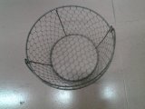 Single Handle Metal Basket-Weave Holder