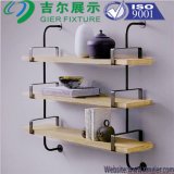 Wall Rack Steel Wood Display Shelf Furniture Rack