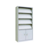 Metal Office Magazine Shelf with Withe Shelves