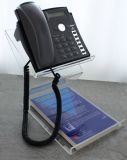 Clear Acrylic Phone Stand for a Small Phone Book Underneath