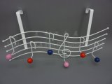 Metal Clothes Rack Hook Painted Solid Wood Balls