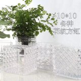 Beautiful Clear Decorated Colored Glass Vase Factory Price