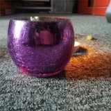 Purple Art Glass Jar Holder for Home Decoration