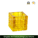 Swirl Cube Glass Candle Holder for Tealight