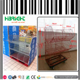 Supermarket Mobile Storage Foldable Cage Display Rack