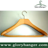 Luxury Wooden Clothes Hanger with Antiskid Square Rod