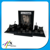 High Gloss Black Wood Men Watch acrylic Display Exhibition Stand