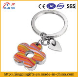 Flower Heart Shape Metal Keychain Trolley Coin with Key Holder