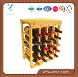 Wooden and Metal Wine Rack for Storage
