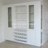 Customize European Sample White Baking Paint Wine Cabinet